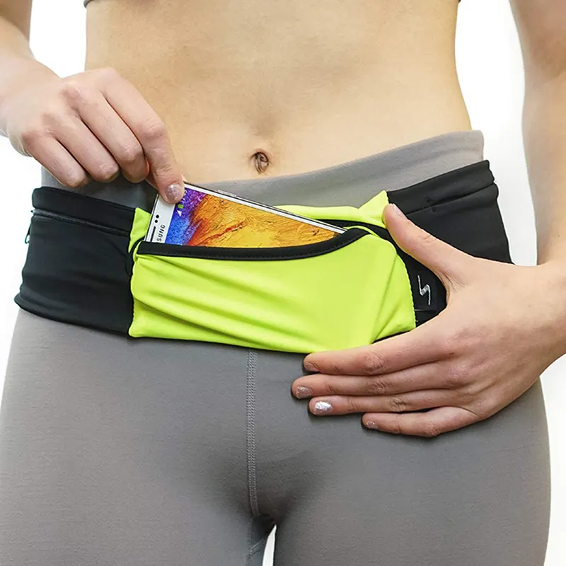 3 bolso ajustável Running Belt Waist Pack Fanny Pack para trabalhar com apoio resistente ao suor detém todos os modelos de iPhone