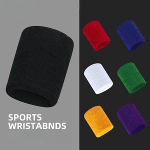 Logo personnalisé Hommes Femmes Athlète Enfants Baseball Plain Running Basketball Coton Poignet Wweat Bande Bandeau - Product Image 6