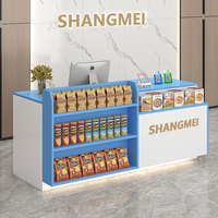 Petite table de comptoir pour magasin, supermarché, bar, caisse enregistreuse, étagère, bureau d'accueil