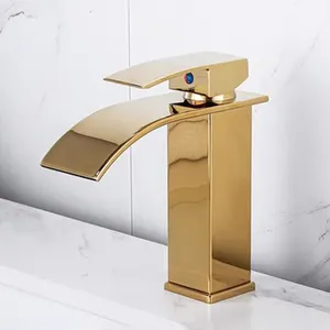 EVOMAX New Arrival Deck Mounted Bathroom Basin Faucets Waterfall Mixer Face Basin Faucet