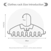 Cintre pour bébé empilable antidérapant, cintre pour vêtements d'enfants qui économise de l'espace pour la garde-robe des nouveau-nés et des tout-petits