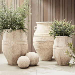 Grandi Vasi in Terracotta, Vaso da Terra Antico Stile Mediterraneo, Grandi Vasi per Alberi da Esterno - Product Image 4