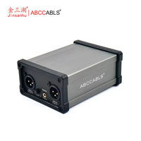 ABCCABLS A5-2D Convertisseur Audio Bicanal à Faible Bruit Isolateur Boîtier DI Audio Passif Connecteur Lianhua XLR 6.35mm/3.5mm Vidéo