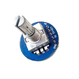 Módulo Codificador Rotatorio con Eje Moleteado y Conector de Pines, Orientación Vertical - Product Image 4