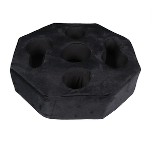 Oreiller porte-gobelet pour canapé-porte-boisson multifonctionnel avec coussin doux pour salon et soirée cinéma - Product Image 6