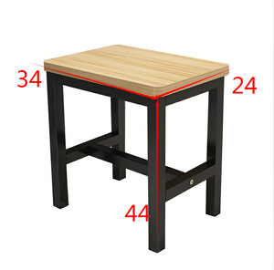 Bangku Kayu Furnitur Sekolah Kayu Meja Siswa Ganda dan Kursi dengan Dua Tempat Duduk - Product Image 5