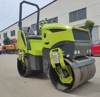Compacteur vibrant à double tambour hydraulique ST1500 de 1,5 tonne pour la construction de chaussées sur chantier