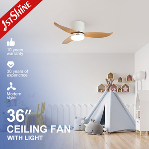 1 ventilatore da soffitto a Led stshine piccolo 36 pollici con venature del legno 3 colori per illuminazione a soffitto ventilatore da soffitto con telecomando - Product Image 1