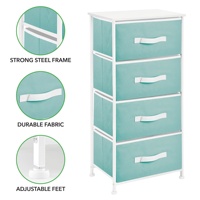 Commode de rangement en tissu multifonctionnelle moderne pour salon et chambre à coucher