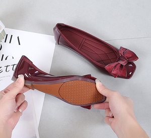 <span class=keywords><strong>Zapatos</strong></span> de <span class=keywords><strong>Mujer</strong></span> Elegantes con Lazo, de <span class=keywords><strong>Charol</strong></span>, Tacón Bajo, para Fiesta, Tallas 35-44 - Product Image 3