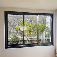 Fenêtres coulissantes en aluminium personnalisées à rupture de pont thermique, résistantes aux chocs, fenêtres et portes anti-ouragan, fenêtres coulissantes en verre pour la maison