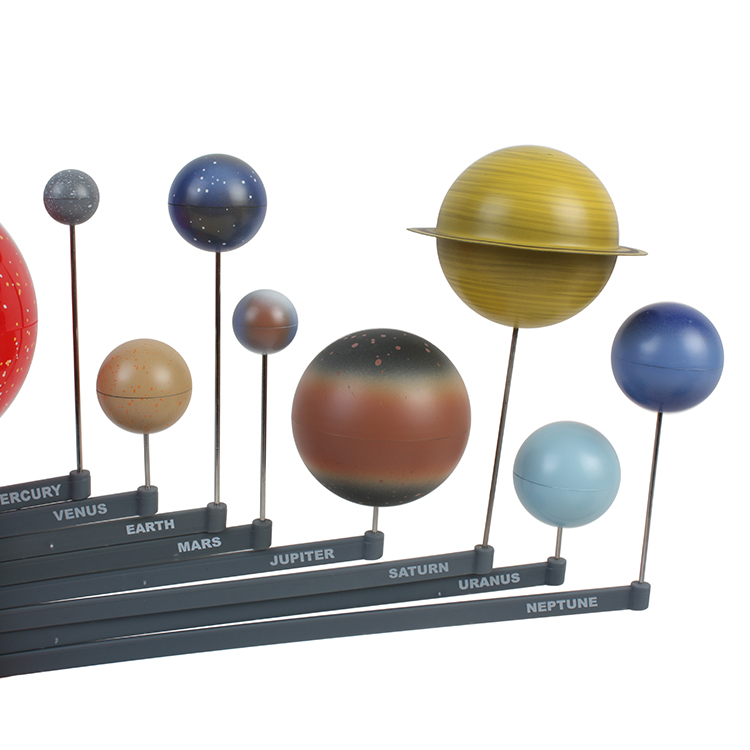 Alomejor Modello di Pianeta in Vinile 9 Pezzi Modello di Insegnamento del Solare Modello di Pianeta Astronomia Scienza Modello Educativo Set di Giocattoli per Bambini