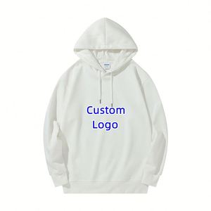 <b>Mens</b> Oversized Cotton Terry Hoodie Thick Drop Shoulder Plain Blank Custom Streetwear Unisex Heavyweight <b>Pullover</b> Wholesale - Product Image 1