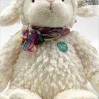 Réaliste chèvre peluche animal en peluche personnalisé porte-clés mouton grand poids anxiété mouton en peluche