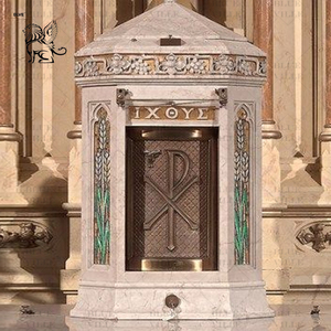 BLVE personalizado tallado a mano mármol Natural religioso arrodillado Ángel Santa Casa escultura <span class=keywords><strong>Iglesia</strong></span> Tabernáculo - Product Image 3
