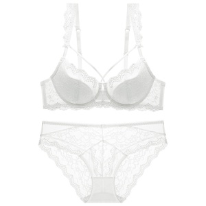Neue Europäisch-Amerikanische Sexy Spitzen-Push-Up Plus-Size Dessous für Damen, Dünne Baumwolle lässt Große Brüste Kleiner Aussehen - Product Image 5