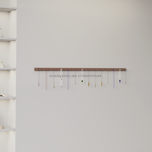 Nueva pantalla colgante, estante colgante montado en una sola <span class=keywords><strong>pared</strong></span>, llaves, joyería, collar, pulsera, cordón colgante, gancho de exhibición, estante, escaparate - Product Image 2