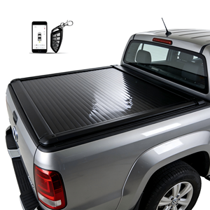 Copertura Telescopica Elettrica Automatica Retrattile in Lega di Alluminio Nera per Cassone del Pickup, Senza Necessità di Foratura, per <span class=keywords><strong>Amarok</strong></span> - Product Image 2