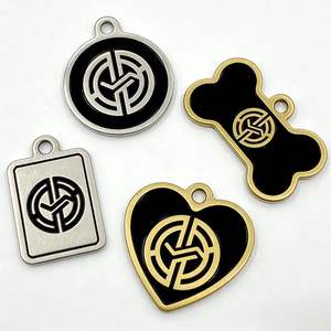 Custom Engraved Stainless Steel Aluminium Nameplate with Black Painted <b>Brushed</b> Metal Nameplate Blank Metal Laser Engraving Tags - Product Image 1