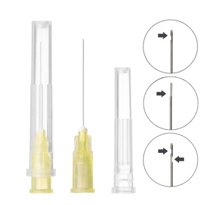 100 Pezzi Punte per Siringhe Dentali Monouso 25G/27G/<span class=keywords><strong>30G</strong></span> Aghi per Irrigazione Endodontica Manuali in Acciaio Inox a Doppio Foro Materiale Plastico CE - Product Image 4