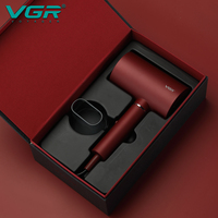 Sèche-cheveux professionnel électrique VGR V-431 à moteur CC de qualité supérieure, puissant 1800W pour femmes avec buse concentratrice