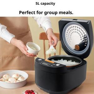 Sinko Electric Rice Cooker 5L Large Capacity Smart Multi Functional Timer Fast Cooking Household Soup Cooker - Product Image 4