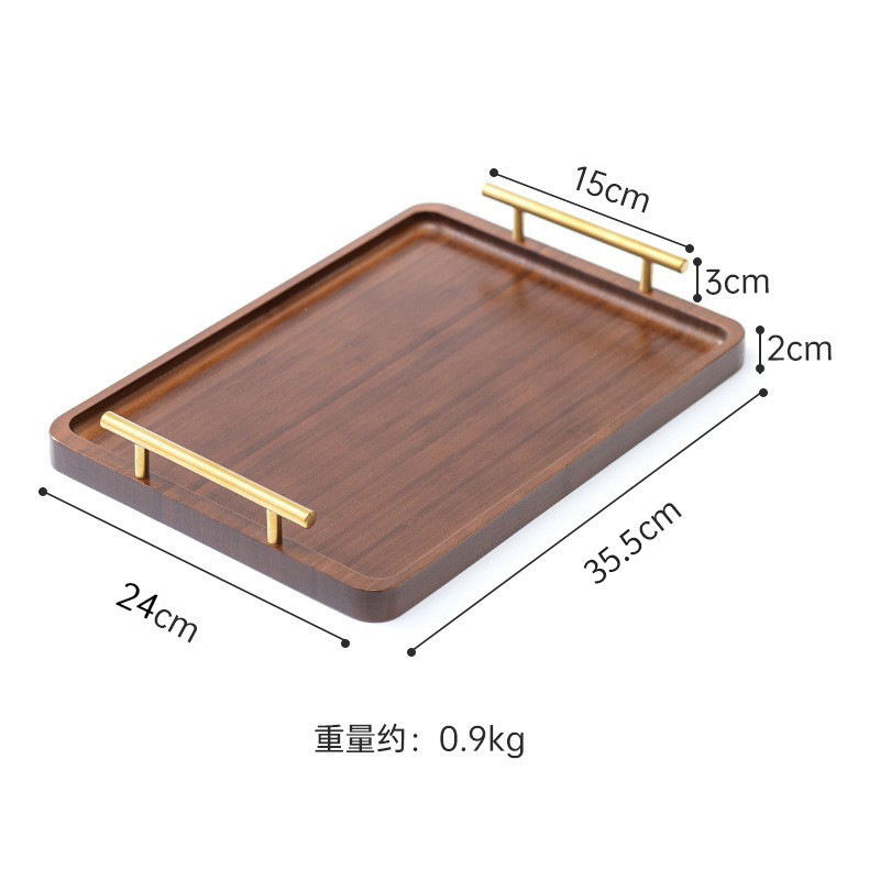 Medium-sized bamboo bamboo bag with handle, 25*36*2cm