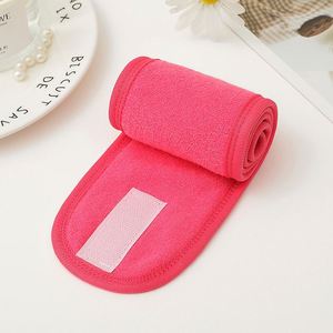 Bandeau de lavage du visage en coton double couche pour femme, avec fermeture Velcro, large, absorbant, pour spa, maquillage, yoga, sport, accessoire pour cheveux - Product Image 5