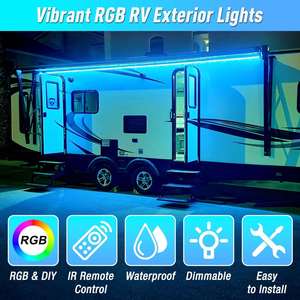 Customized WiFi 12V 24V IR <b>Control</b> Waterproof IP67 8mm SMD 5050 <b>RGB</b> Smart Dimmable 5m Indoor Flexible CE Certified Strip Light - Product Image 2