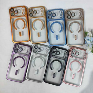 Recién lanzado para iPhone 17 Series Matte Skin-Sensitive Magnetic PC Phone Case Electroplated Transparent Lens Protection Plus - Product Image 6