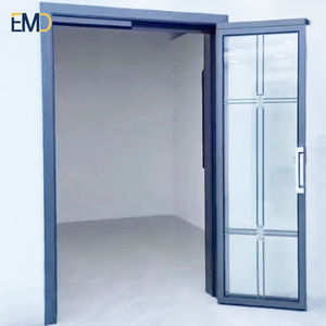 Porte coulissante et battante en verre au design moderne pour salle de bain et toilettes, style pliant, en alliage d'aluminium et acier, porte PT/PD - Product Image 4