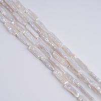 Colliers de perles d'eau douce Biwa blanches naturelles Zhuji 6-8 mm