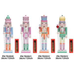 Gỗ Thủ Công Mỹ Nghệ Trang Trí 12 Inch 30 Cm Dễ Thương Món Quà Giáng Sinh Bằng Gỗ Giáng Sinh Nutcracker - Product Image 3