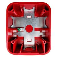 Avertisseur sonore et lumineux LED P2RLED pour système d'alarme incendie, montage mural 2 fils, homologué UL/FM, 24 V CC, luminosité sélectionnable 15-185 cd