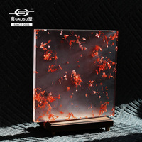 Lámina de Acrílico Fundido con Textura de Seda, Panel de Resina Artística, Material de Superficie para Muebles Modernos Personalizados