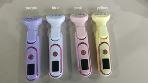 Depiladora Recargable para Mujer, Doble Cuchilla, Pantalla LCD, Depilación de Axilas, Cuerpo de Plástico, Colores Morado, Rosa, Amarillo y Blanco - Product Image 4