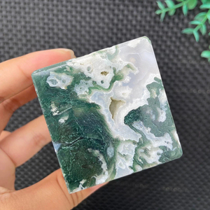 Venta al por Mayor de Cristales de Ágata Musgosa de Alta Calidad en Forma de Cubo, Cristales Curativos, Decoración Feng Shui para el Hogar, Regalos - Product Image 3