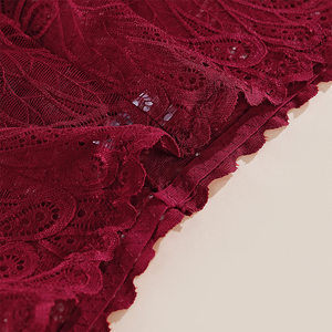 Intimo Femminile Alla Moda in Pizzo di Grandi Dimensioni con Dettagli Traforati Traspiranti, Slip Ultraleggeri Erotici a Vita Bassa - Product Image 3