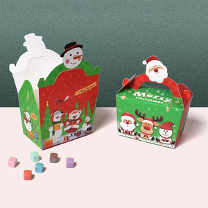 Cajas de Regalo para Galletas Navideñas, Cajas de Cartón Rojas y Verdes para Dulces, Cajas Pequeñas para Dulces, Recuerdos para Fiestas Navideñas, Contenedores de Papel para Postres - Product Image 1