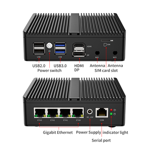 BKHD <span class=keywords><strong>J5040</strong></span> Barebone OEM ODM | Sans Ventilateur NVME 4*2.5G NIC Pfsense ROS Ménage Commercial Extensible WiFi 4G - Product Image 2