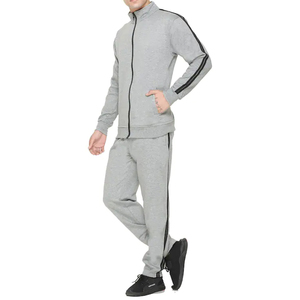 ชุดวอร์มผู้ชายแบบกำหนดเอง เป็นมิตรกับสิ่งแวดล้อม ระบายอากาศได้ดี ผ้าฟลีซ 2 ชิ้น สำหรับวิ่งจ๊อกกิ้ง ออกกำลังกาย พร้อมโลโก้พิมพ์ - Product Image 2