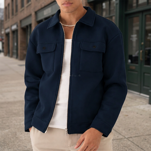Custom Logo Front Men Streetwear Thick Winter <b>Warm</b> <b>Waterproof</b> Puffer <b>Jacket</b> - Product Image 3