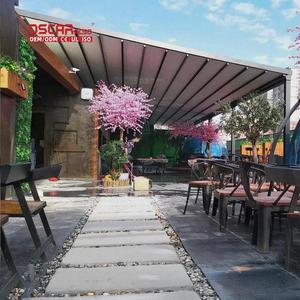 Cubierta retráctil plegable techo pérgola aleación de aluminio Pvc <span class=keywords><strong>vela</strong></span> exterior jardín <span class=keywords><strong>terraza</strong></span> Patio sistemas de techo <span class=keywords><strong>toldo</strong></span> retráctil - Product Image 2