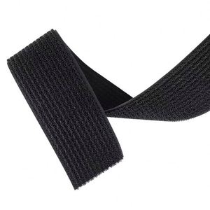 Bande auto-agrippante adhésive d'un côté, différentes tailles, adhésion forte, 100 % nylon, noire, auto-agrippante d'un côté - Product Image 3