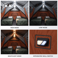Tente de camping familiale instantanée Kawagebo Kamp (KK) OEM pour 9 personnes, multi-pièces, avec auvent de protection contre la pluie