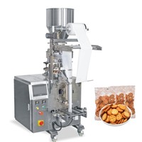 Machine d'emballage verticale automatique VFFS pour mini-croustilles, petits biscuits, pop-corn et granulés, avec alimentation automatique
