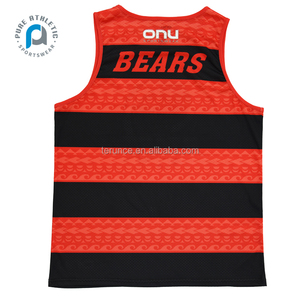Tinh Khiết Tùy Chỉnh Cảm Ứng Bóng Đá <span class=keywords><strong>Singlets</strong></span> Thăng Hoa In Nrl Giải Đấu Bóng Bầu Dục Tank Top Người Đàn Ông Của Thể Thao Đào Tạo <span class=keywords><strong>Singlets</strong></span> Cho Bán Buôn - Product Image 6