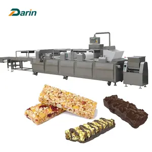 Línea de producción de barras energéticas, máquina de barras de proteína de cereales, máquina extrusora automática de barras de aperitivos de sésamo