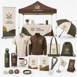 Conjunto de Exhibición para Exteriores con Carpa Publicitaria, Banderas Tipo Pluma, Banner Enrollable, Cubierta para Mesa, Sombrilla para Mostrador, Carpa para Ferias Comerciales - Product Image 1