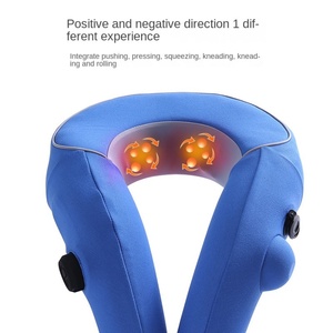 Almohada de Masaje en Forma de U Shanglvbao, Masajeador Eléctrico Inflable Portátil para la Columna Cervical con Función Musical - Product Image 2